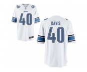 Men's Nike Detroit Lions #40 Jarrad Davis Game White NFL Jersey