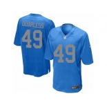 Men's Nike Detroit Lions #49 Andrew Quarless Game Blue Alternate NFL Jersey