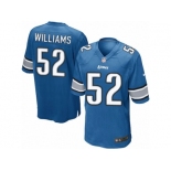 Men's Nike Detroit Lions #52 Antwione Williams Game Light Blue Team Color NFL Jersey