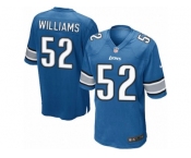 Men's Nike Detroit Lions #52 Antwione Williams Game Light Blue Team Color NFL Jersey