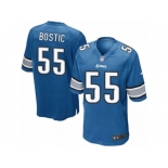 Men's Nike Detroit Lions #55 Jon Bostic Game Light Blue Team Color NFL Jersey