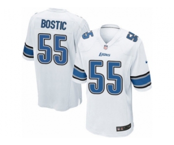 Men's Nike Detroit Lions #55 Jon Bostic Game White NFL Jersey