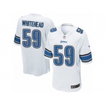 Men's Nike Detroit Lions #59 Tahir Whitehead Game White NFL Jersey