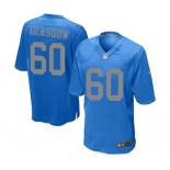 Men's Nike Detroit Lions #60 Graham Glasgow Game Blue Alternate NFL Jersey