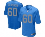 Men's Nike Detroit Lions #60 Graham Glasgow Game Blue Alternate NFL Jersey