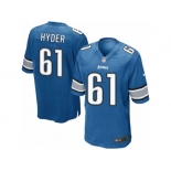 Men's Nike Detroit Lions #61 Kerry Hyder Game Light Blue Team Color NFL Jersey