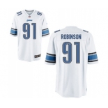 Men's Nike Detroit Lions #91 A'Shawn Robinson Game White NFL Jersey