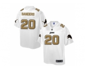 Nike Detroit Lions #20 Barry Sanders White Men's NFL Pro Line Fashion Game Jersey