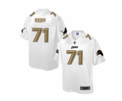 Nike Detroit Lions #71 Riley Reiff White Men's NFL Pro Line Fashion Game Jersey