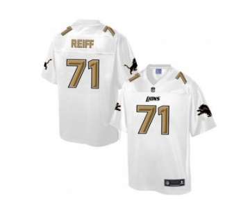 Nike Detroit Lions #71 Riley Reiff White Men's NFL Pro Line Fashion Game Jersey