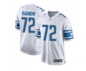 Nike Detroit Lions #72 Frank Ragnow Road Men White Game NFL Jersey