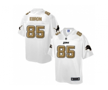 Nike Detroit Lions #85 Eric Ebron White Men's NFL Pro Line Fashion Game Jersey