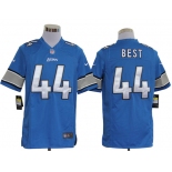 nike nfl jerseys detroit lions #44 jahvid best blue Game Jersey