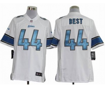 nike nfl jerseys detroit lions #44 jahvid best white[game]