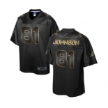 nike nfl jerseys detroit lions #81 calvin johnson black gold collection[game]