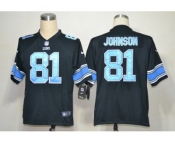 nike nfl jerseys detroit lions #81 calvin johnson black[game]