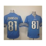 nike nfl jerseys detroit lions #81 calvin johnson blue[game]