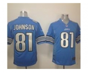 nike nfl jerseys detroit lions #81 calvin johnson blue[game]