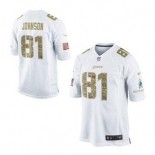 nike nfl jerseys detroit lions #81 calvin johnson white[nike USA]