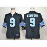 nike nfl jerseys detroit lions #9 stafford black[game]