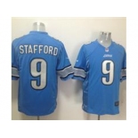 nike nfl jerseys detroit lions #9 stafford blue[game]