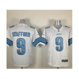 nike nfl jerseys detroit lions #9 stafford white[game]