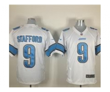 nike nfl jerseys detroit lions #9 stafford white[game]