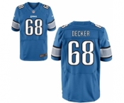 Men Detroit Lions #68 Taylor Decker Light Blue Elite Jersey