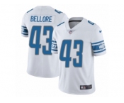 Men Nike Detroit Lions #43 Nick Bellore Elite White NFL Jersey