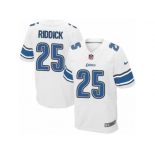 Men's Nike Detroit Lions #25 Theo Riddick Elite White NFL Jersey