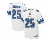 Men's Nike Detroit Lions #25 Theo Riddick Elite White NFL Jersey