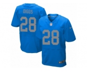 Men's Nike Detroit Lions #28 Quandre Diggs Elite Blue Alternate NFL Jersey