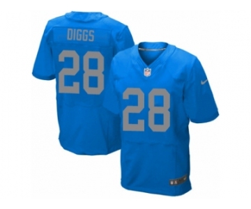 Men's Nike Detroit Lions #28 Quandre Diggs Elite Blue Alternate NFL Jersey