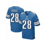 Men's Nike Detroit Lions #28 Quandre Diggs Elite Light Blue Team Color NFL Jersey