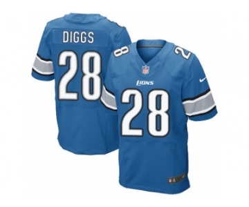 Men's Nike Detroit Lions #28 Quandre Diggs Elite Light Blue Team Color NFL Jersey