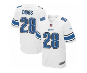 Men's Nike Detroit Lions #28 Quandre Diggs Elite White NFL Jersey