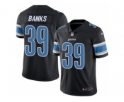 Men's Nike Detroit Lions #39 Johnthan Banks Elite Black Rush NFL Jersey