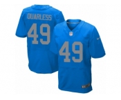 Men's Nike Detroit Lions #49 Andrew Quarless Elite Blue Alternate NFL Jersey