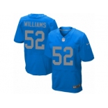 Men's Nike Detroit Lions #52 Antwione Williams Elite Blue Alternate NFL Jersey