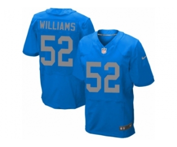 Men's Nike Detroit Lions #52 Antwione Williams Elite Blue Alternate NFL Jersey