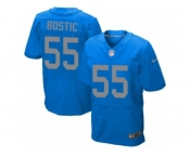 Men's Nike Detroit Lions #55 Jon Bostic Elite Blue Alternate NFL Jersey