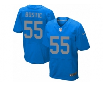 Men's Nike Detroit Lions #55 Jon Bostic Elite Blue Alternate NFL Jersey