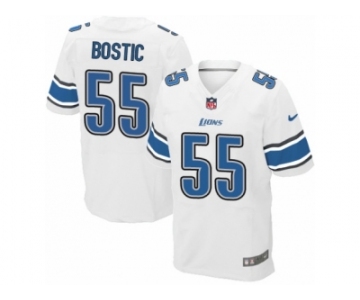 Men's Nike Detroit Lions #55 Jon Bostic Elite White NFL Jersey