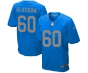 Men's Nike Detroit Lions #60 Graham Glasgow Elite Blue Alternate NFL Jersey