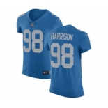 Men's Nike Detroit Lions #98 Damon Harrison Blue Alternate Vapor Untouchable Elite Player NFL Jersey