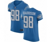 Men's Nike Detroit Lions #98 Damon Harrison Blue Team Color Vapor Untouchable Elite Player NFL Jersey