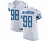 Men's Nike Detroit Lions #98 Damon Harrison White Vapor Untouchable Elite Player NFL Jersey