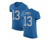 Nike Detroit Lions #13 T.J. Jones Blue Throwback Men Stitched NFL Vapor Untouchable Elite Jersey