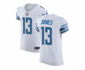 Nike Detroit Lions #13 T.J. Jones White Men Stitched NFL Vapor Untouchable Elite Jersey