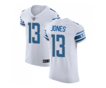 Nike Detroit Lions #13 T.J. Jones White Men Stitched NFL Vapor Untouchable Elite Jersey